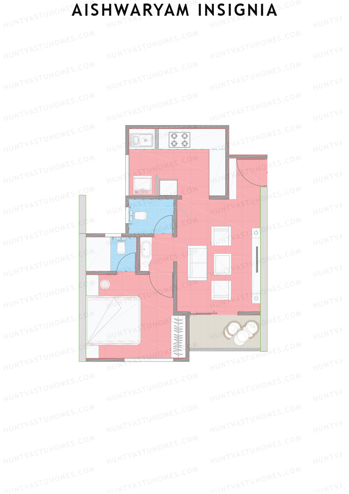 Aishwaryam Insignia Tower A Unit 1 Floor Plan