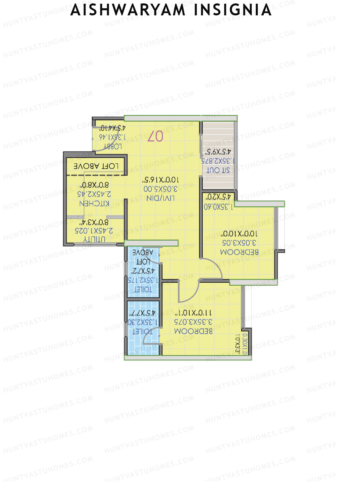 Aishwaryam Insignia Tower A Unit 9 Floor Plan