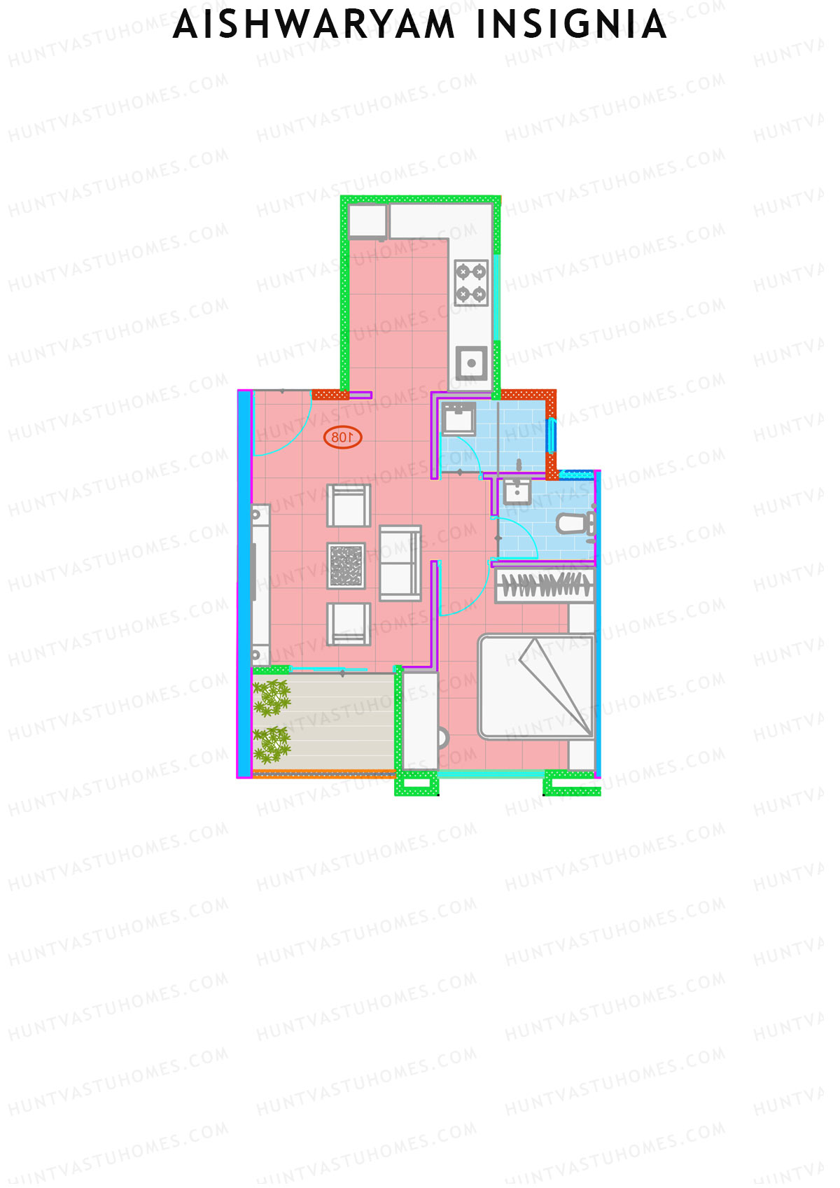Aishwaryam Insignia Tower B Unit 1 Floor Plan
