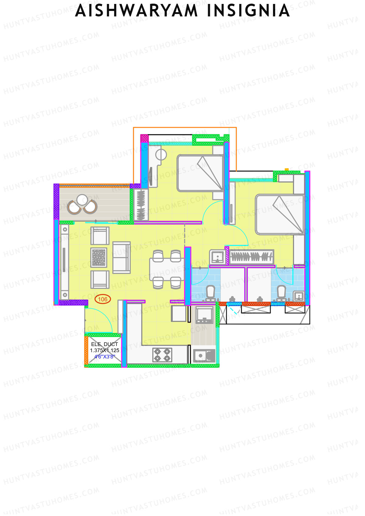 Aishwaryam Insignia Tower B Unit 6 Floor Plan