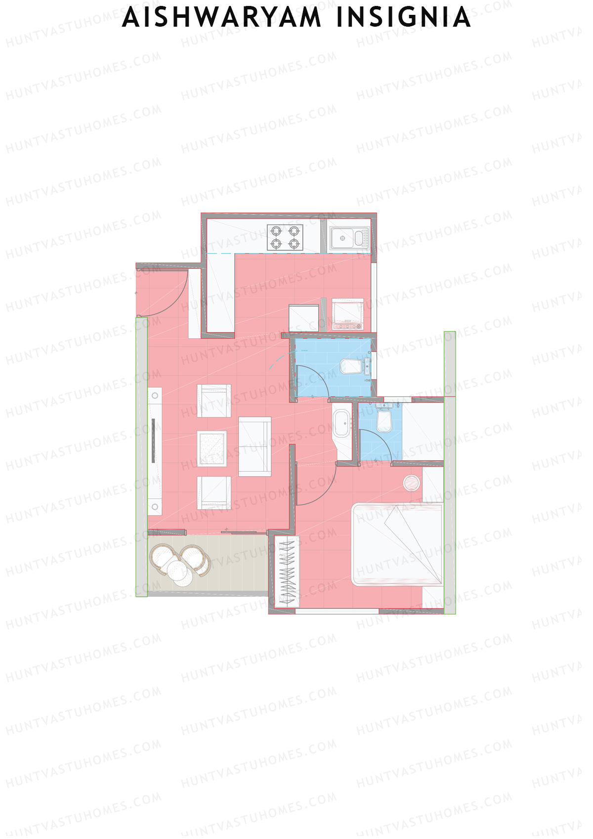 Aishwaryam Insignia Tower C Unit 14 Floor Plan