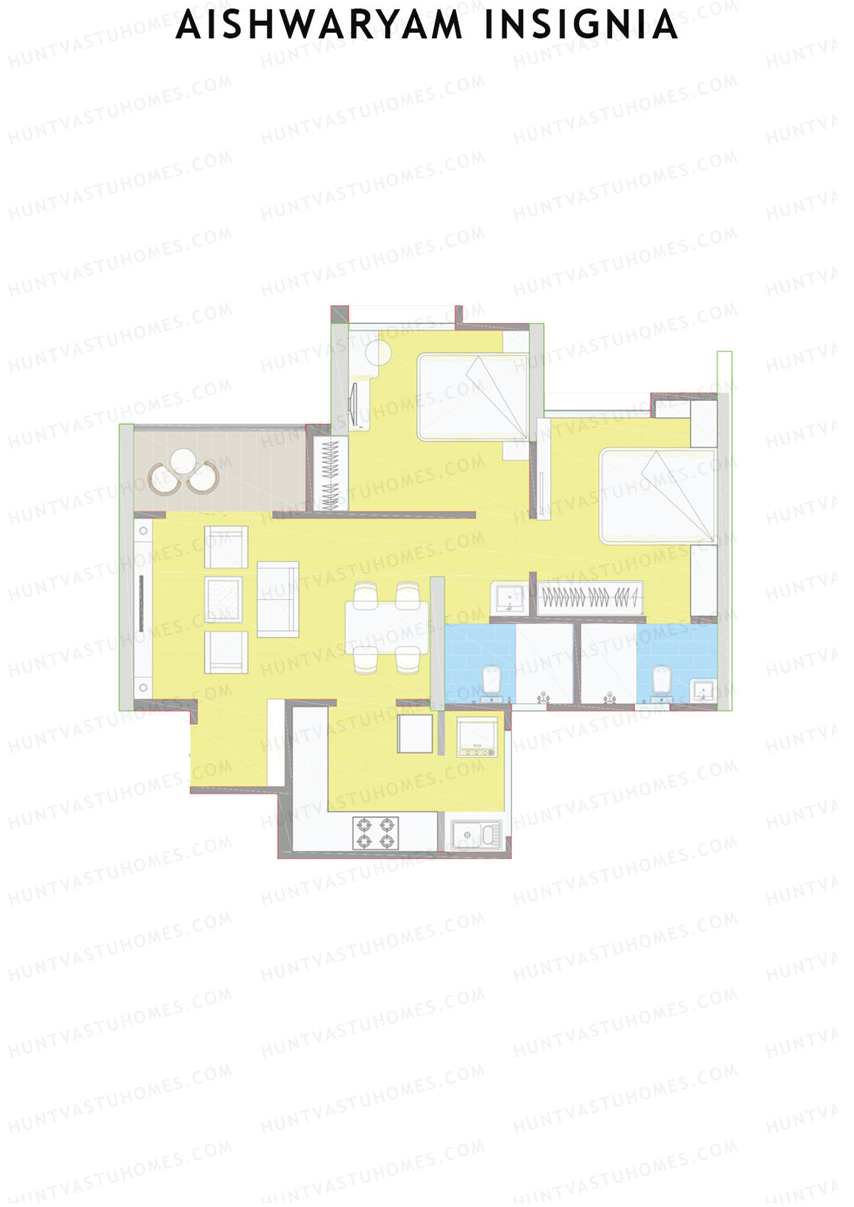 Aishwaryam Insignia Tower C Unit 5 Floor Plan