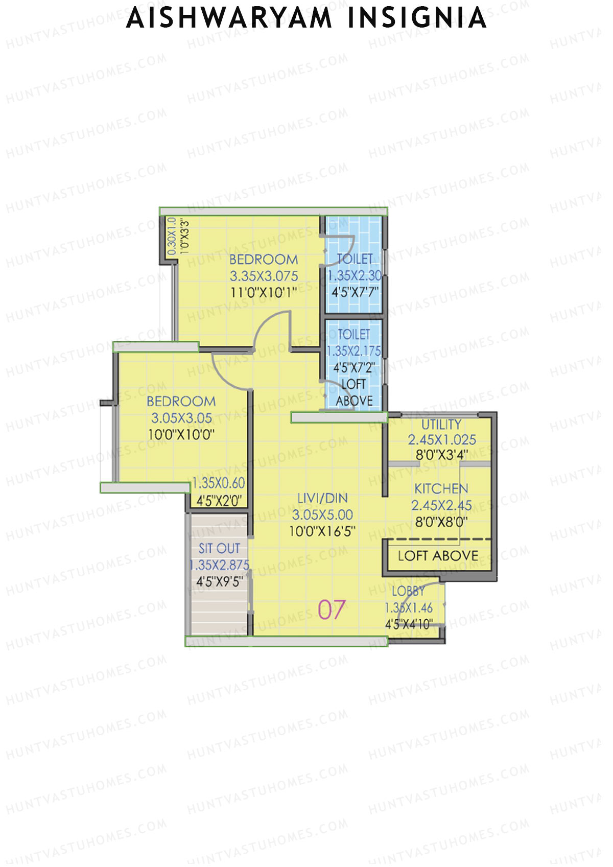 Aishwaryam Insignia Tower C Unit 7 Floor Plan