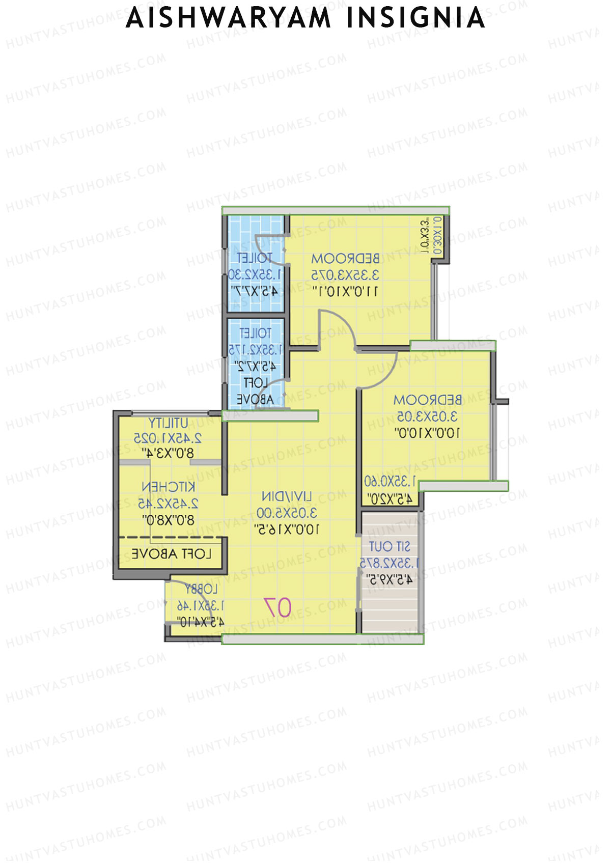 Aishwaryam Insignia Tower C Unit 8 Floor Plan