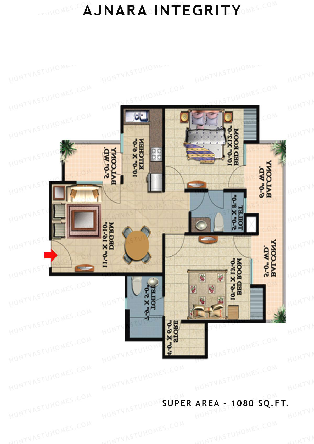Ajnara Integrity Tower C Unit 11 Floor Plan
