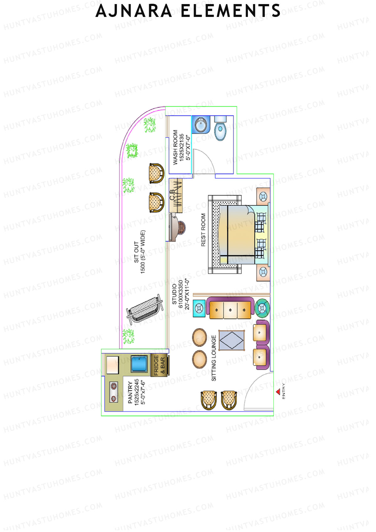 Ajnara Elements Tower A Unit 10 Floor Plan