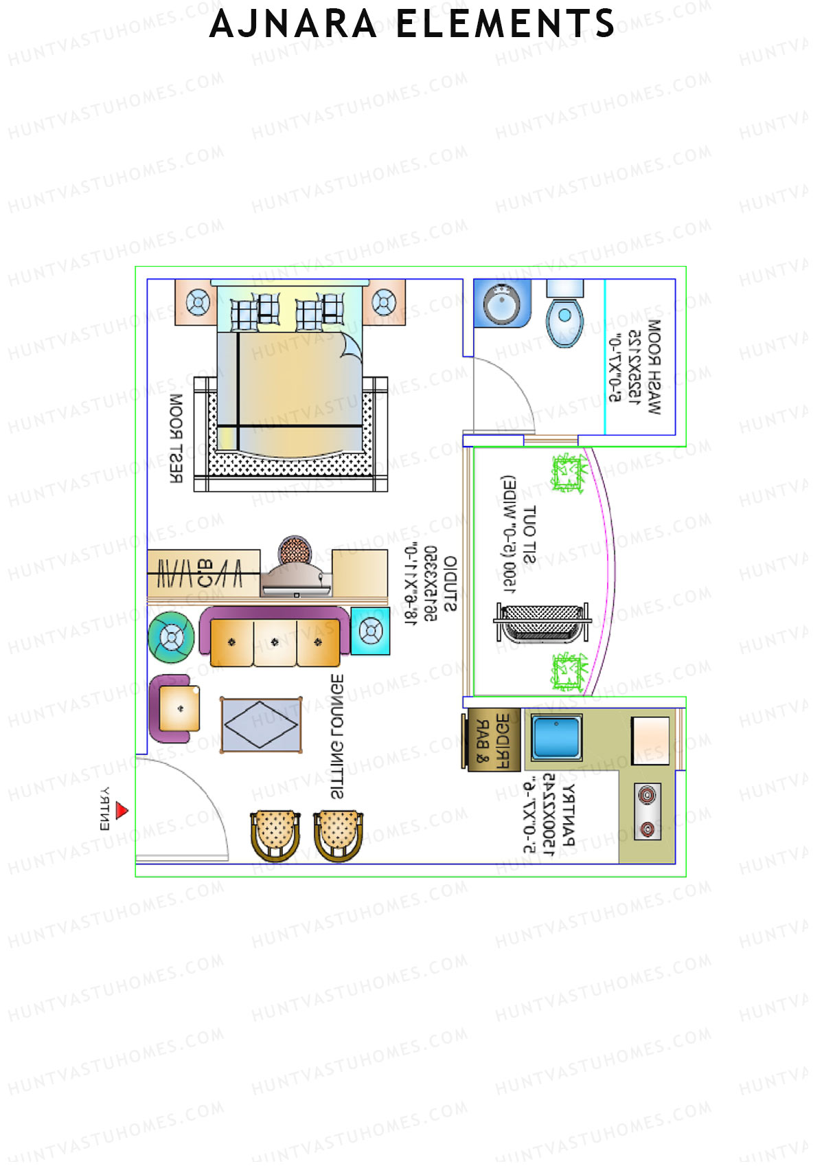 Ajnara Elements Tower A Unit 12 Floor Plan
