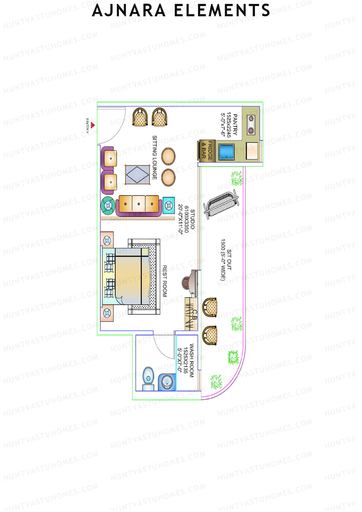 Ajnara Elements Tower A Unit 14 Floor Plan