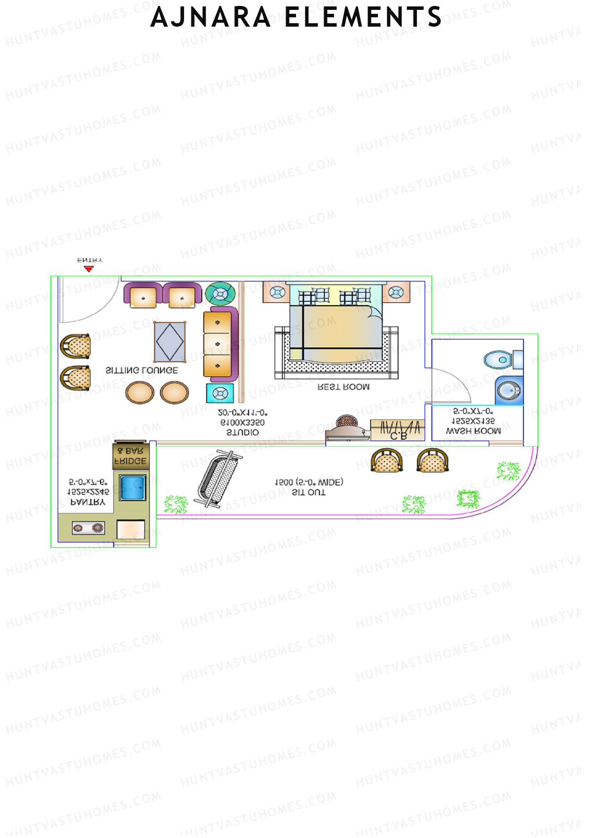 Ajnara Elements Tower A Unit 1 Floor Plan
