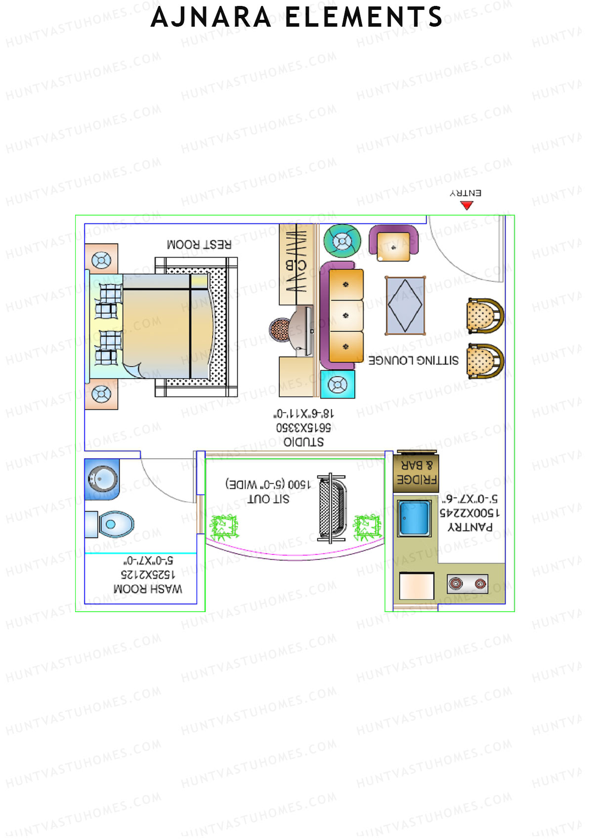 Ajnara Elements Tower A Unit 3 Floor Plan
