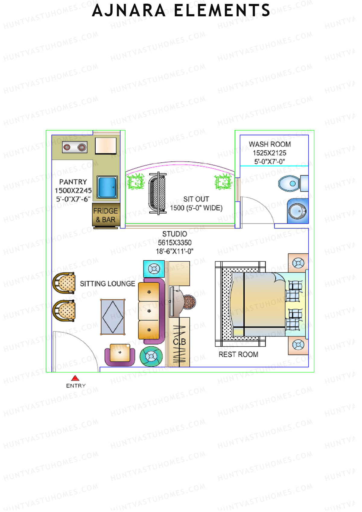 Ajnara Elements Tower A Unit 7 Floor Plan