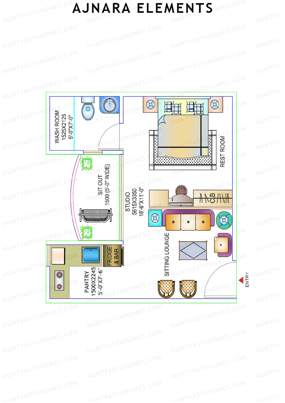 Ajnara Elements Tower A Unit 9 Floor Plan