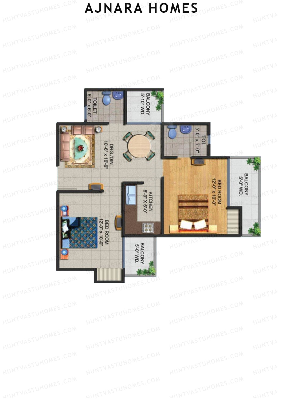 Ajnara Homes Tower F Unit 7 Floor Plan
