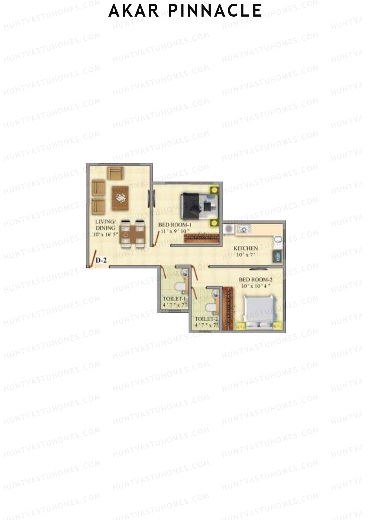 Akar Pinnacle Wing D Unit 2 Floor Plan