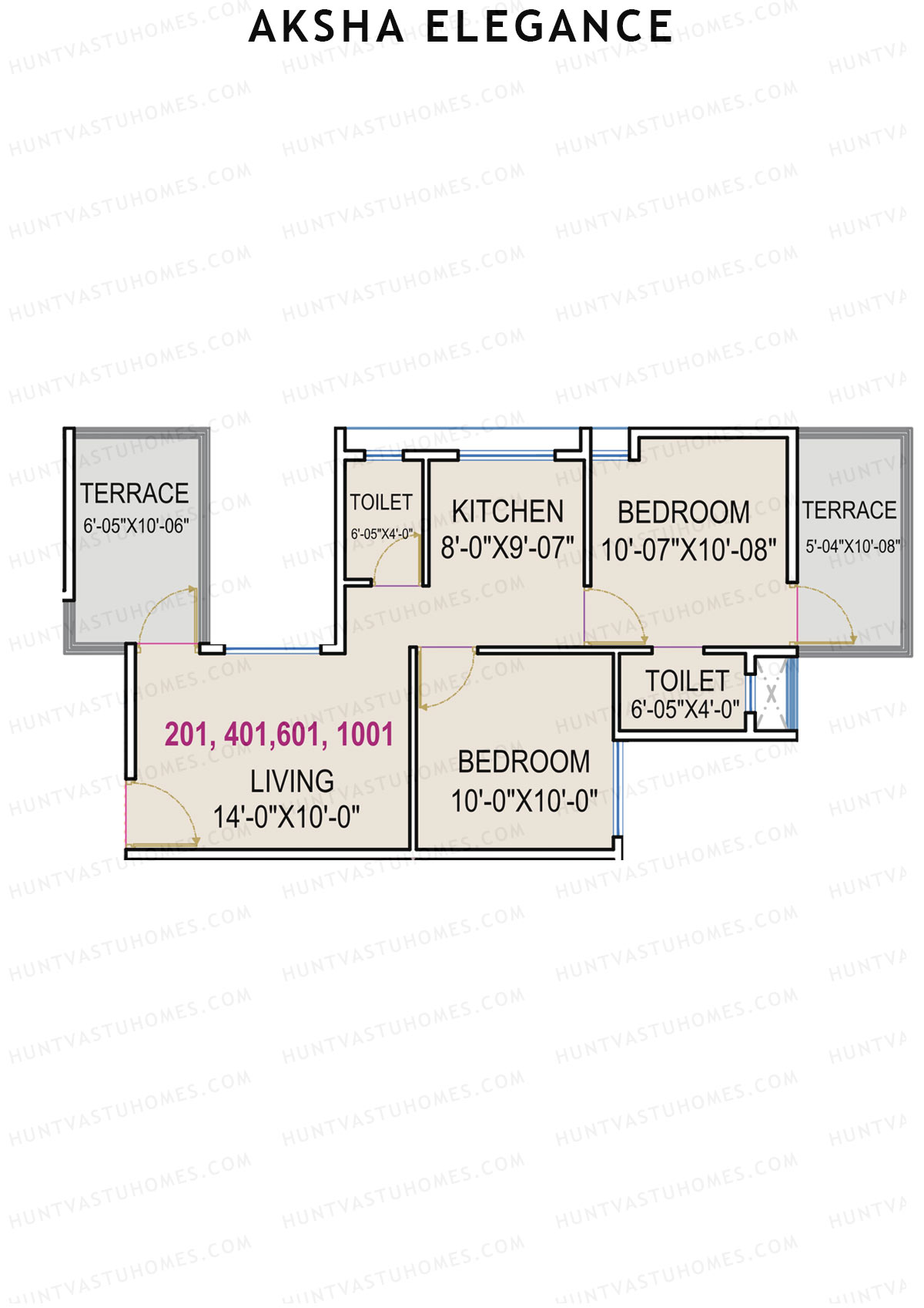Aksha Elegance Tower A Unit 1 Floor Plan