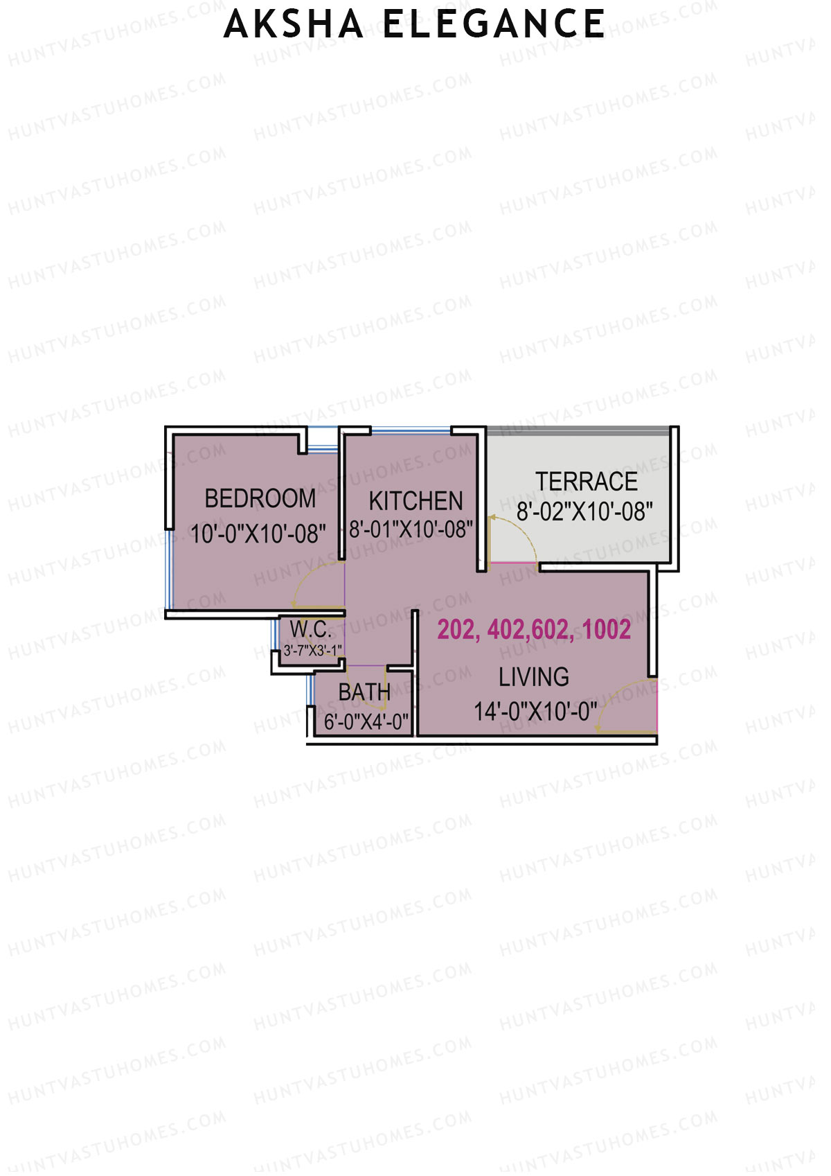 Aksha Elegance Tower A Unit 2 Floor Plan