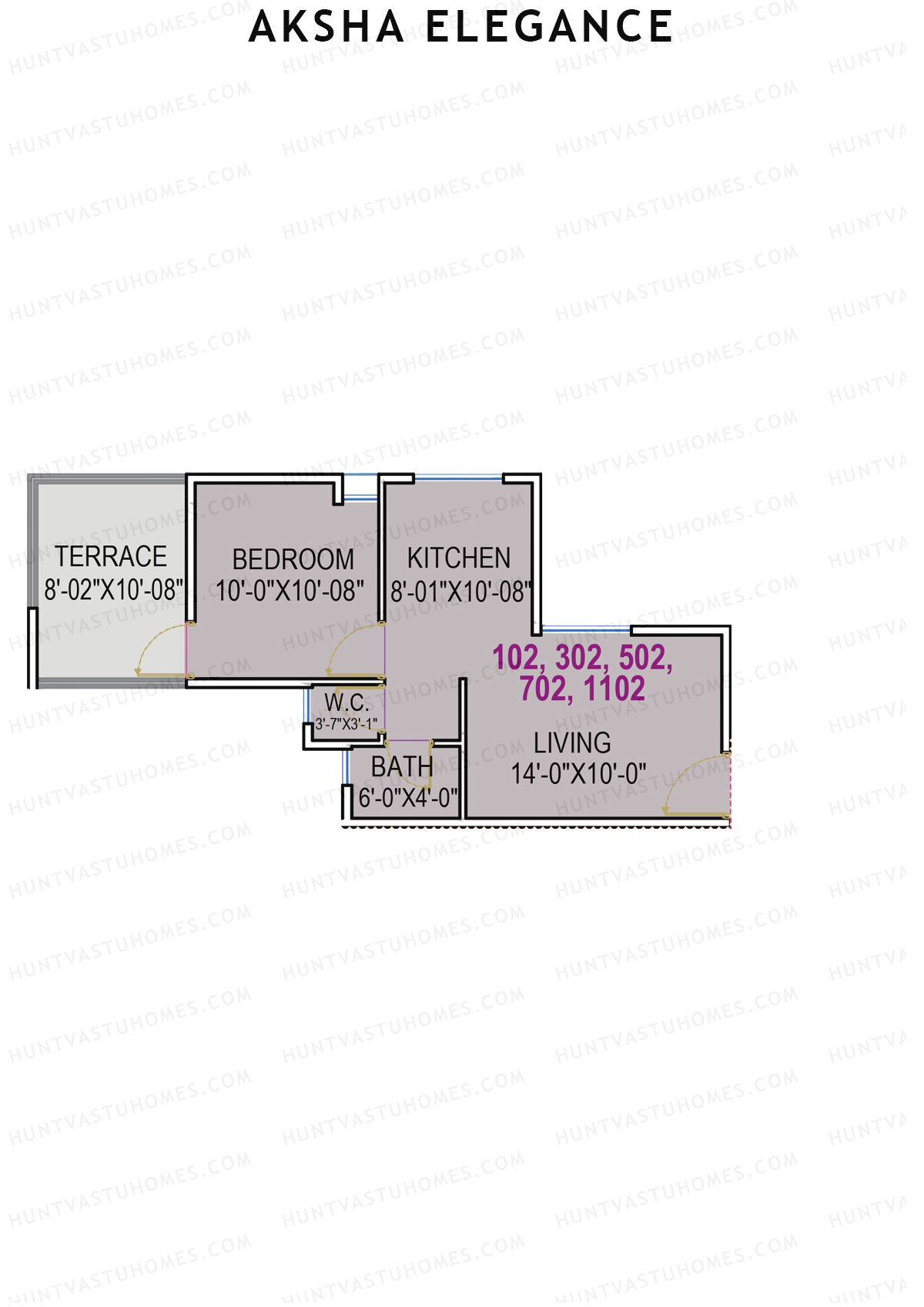 Aksha Elegance Tower A Unit 2 Floor Plan