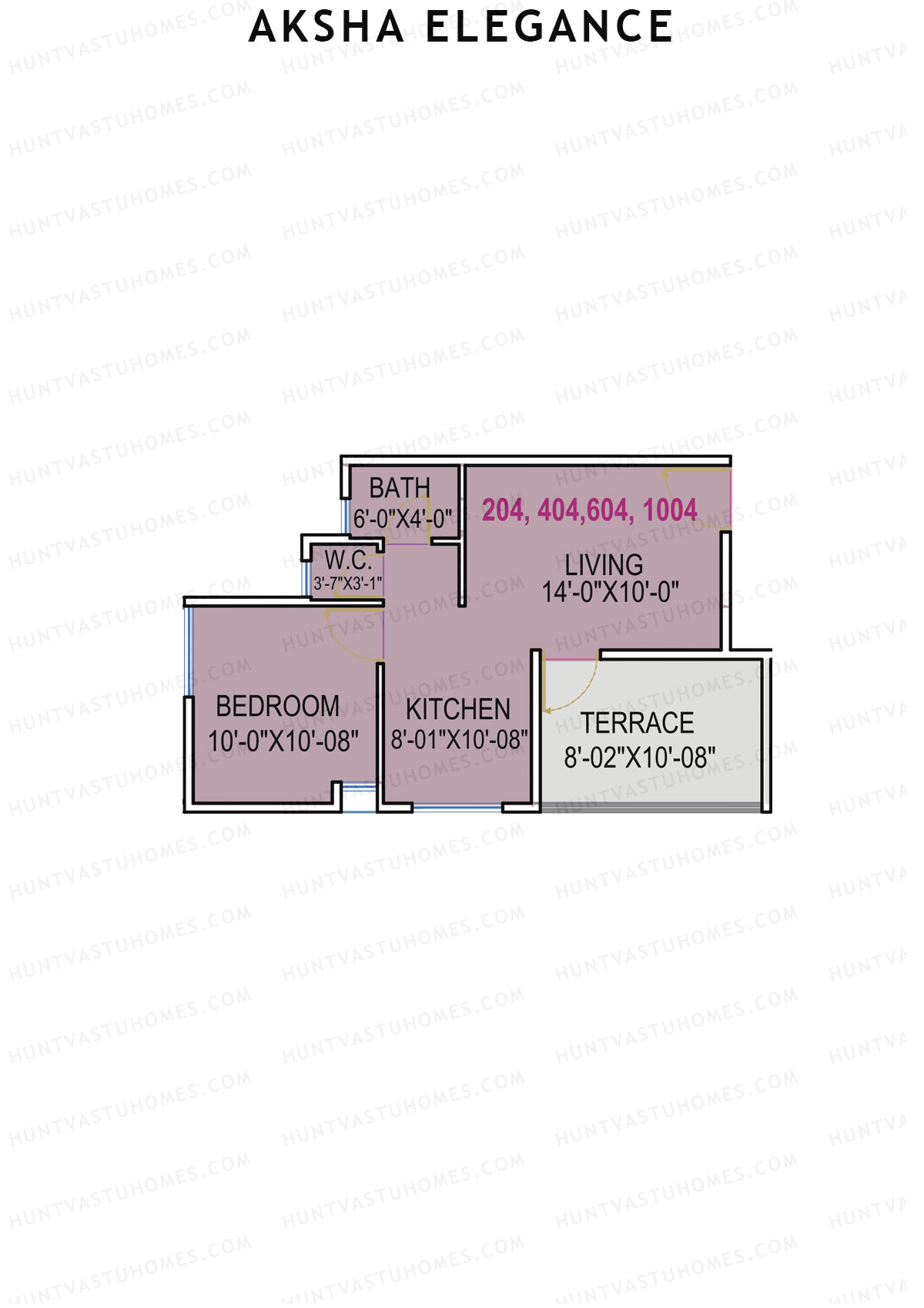 Aksha Elegance Tower A Unit 4 Floor Plan