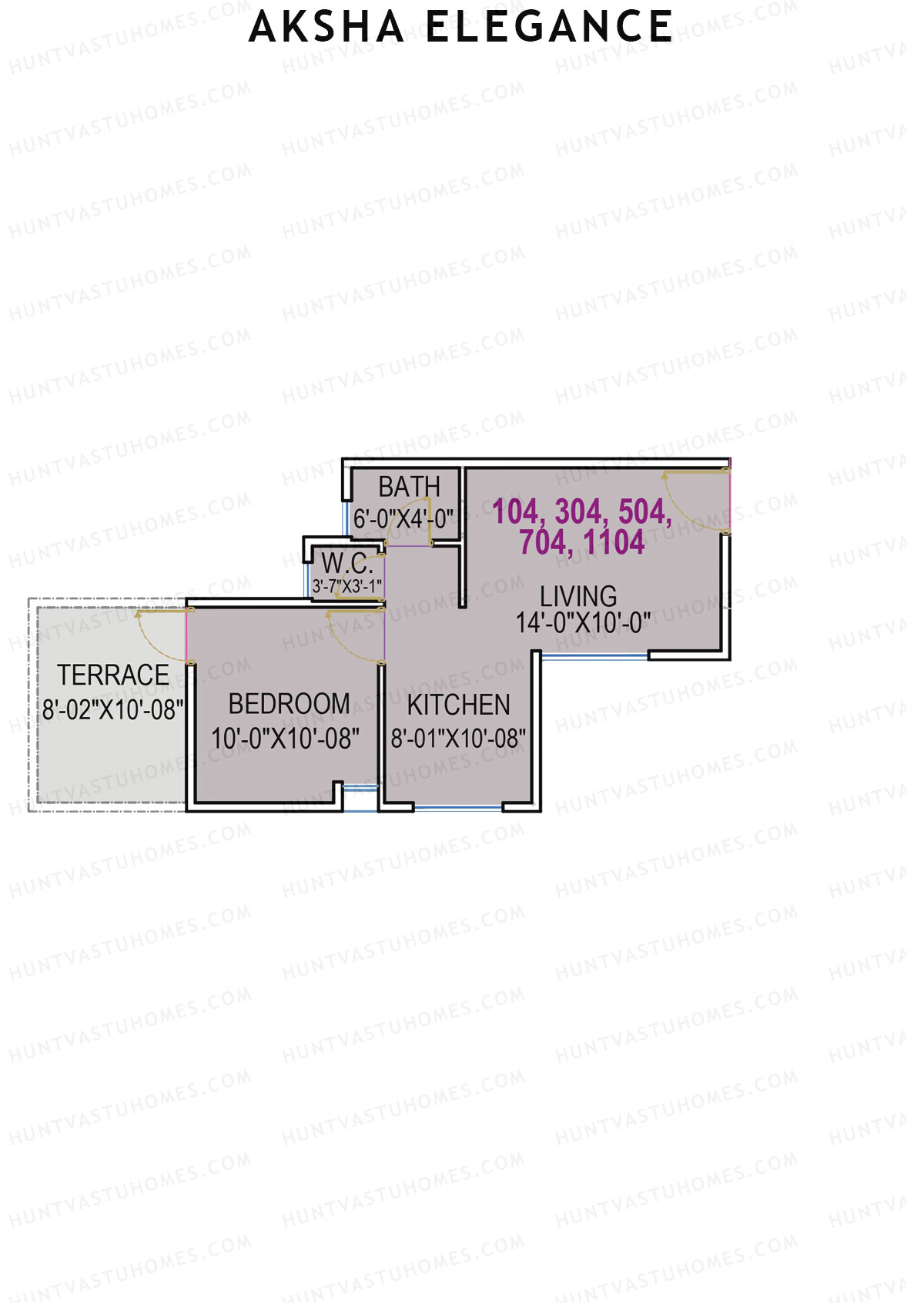 Aksha Elegance Tower A Unit 4 Floor Plan