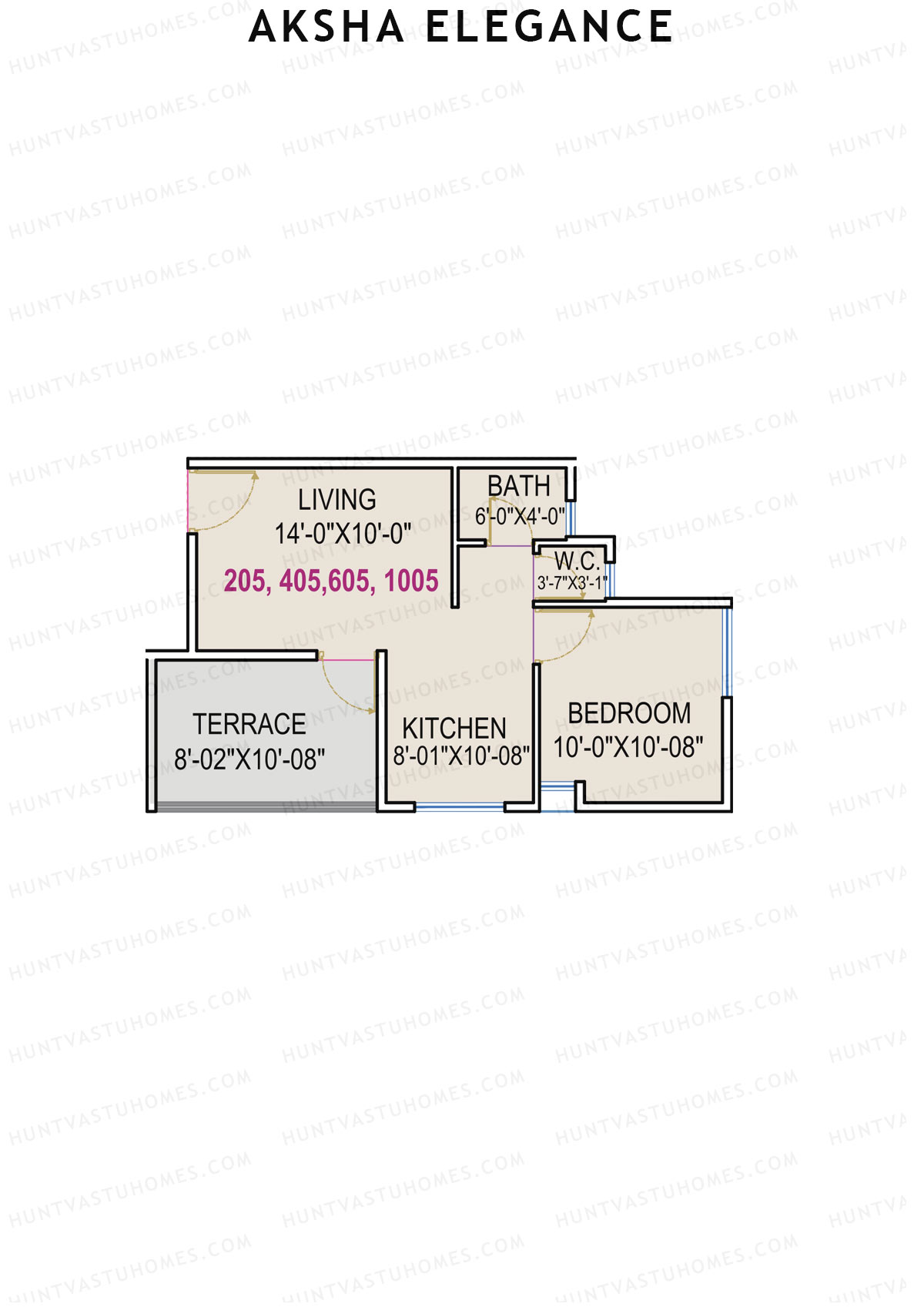 Aksha Elegance Tower A Unit 5 Floor Plan