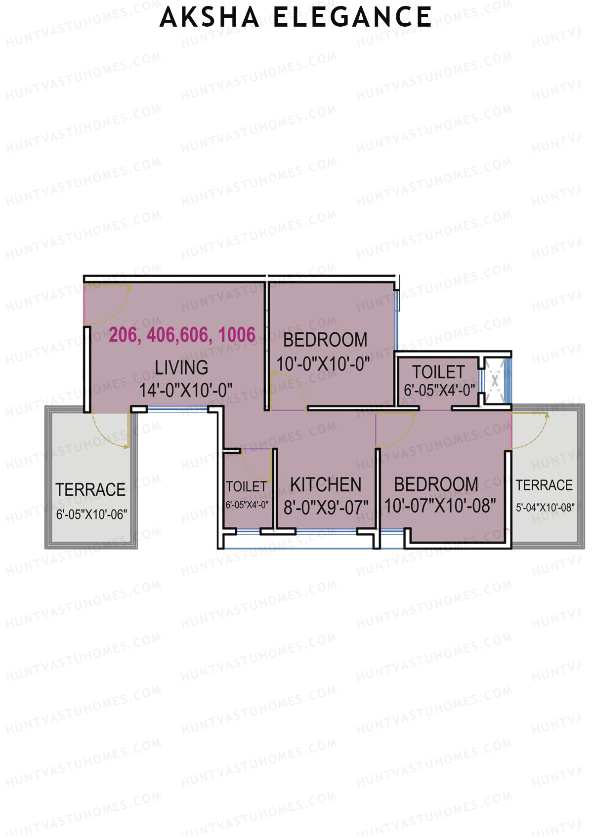 Aksha Elegance Tower A Unit 6 Floor Plan