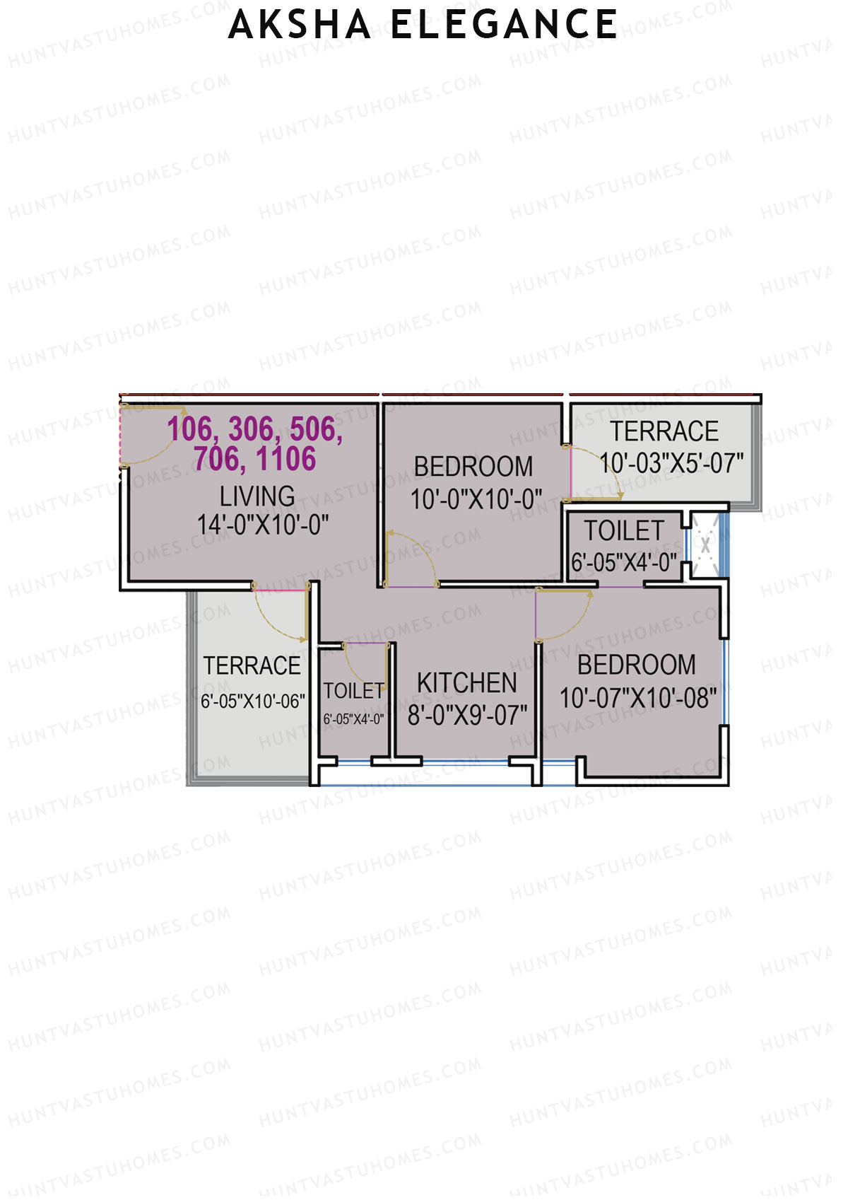 Aksha Elegance Tower A Unit 6 Floor Plan