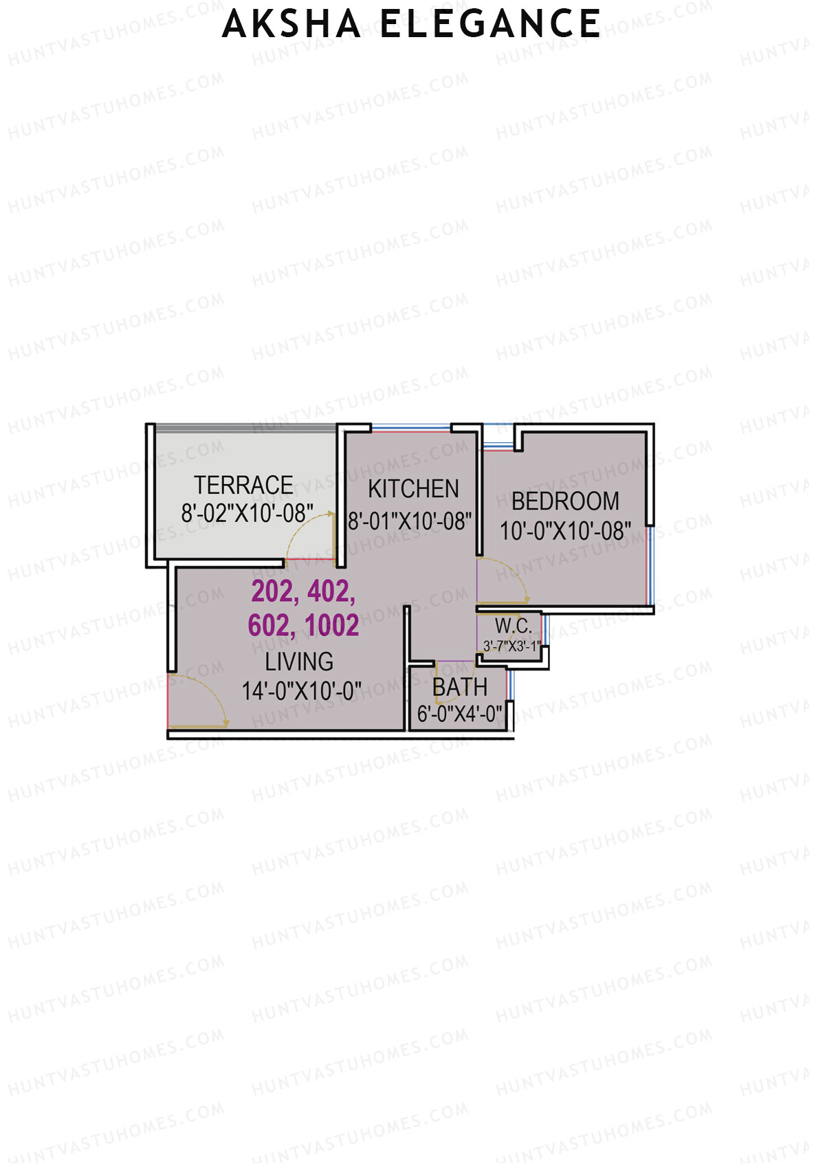 Aksha Elegance Tower B Unit 2 Floor Plan