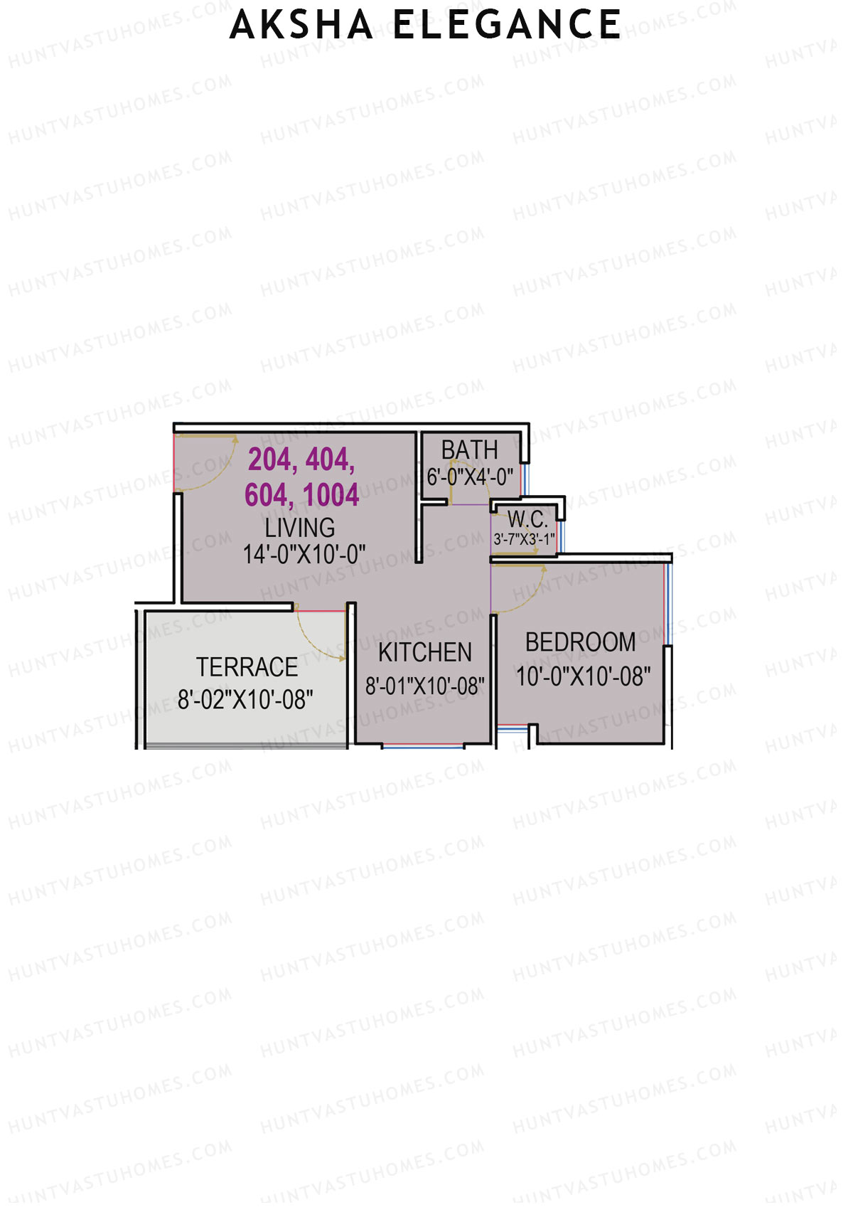 Aksha Elegance Tower B Unit 4 Floor Plan