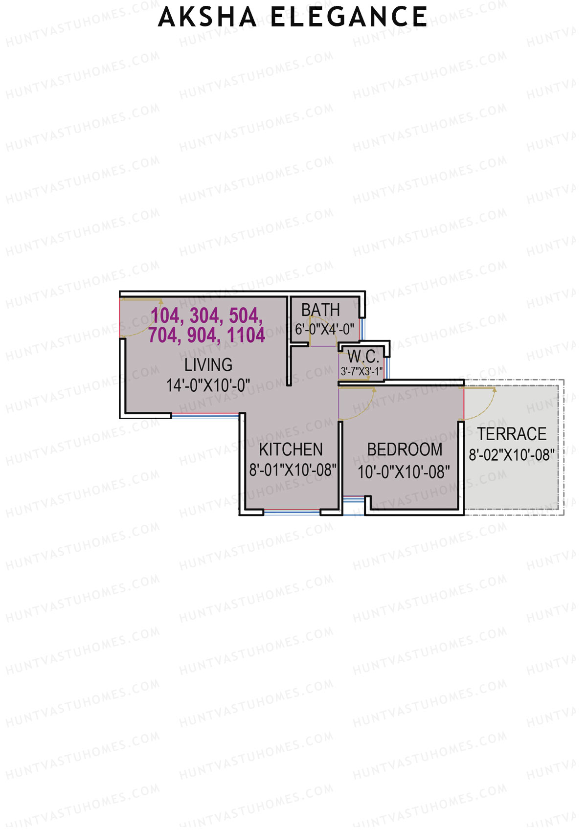 Aksha Elegance Tower B Unit 4 Floor Plan