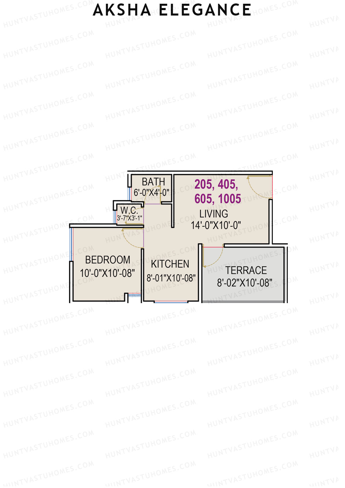 Aksha Elegance Tower B Unit 5 Floor Plan
