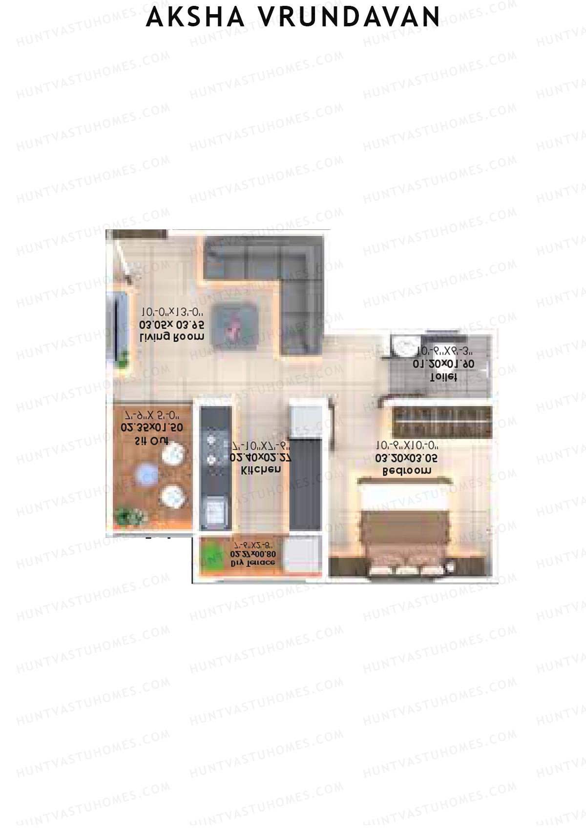 Aksha Vrundavan Wing B Unit 7 Floor Plan