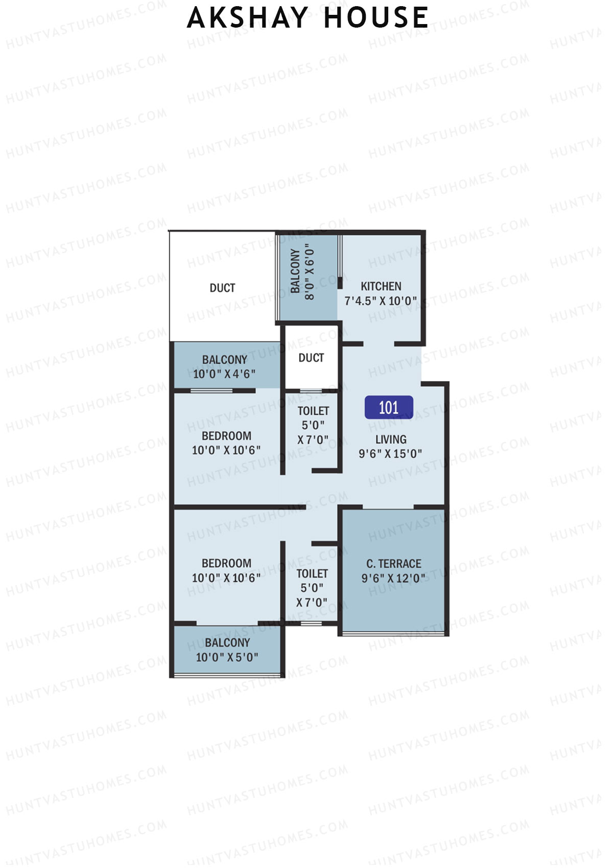 Akshay House Block A Unit 1 Floor Plan
