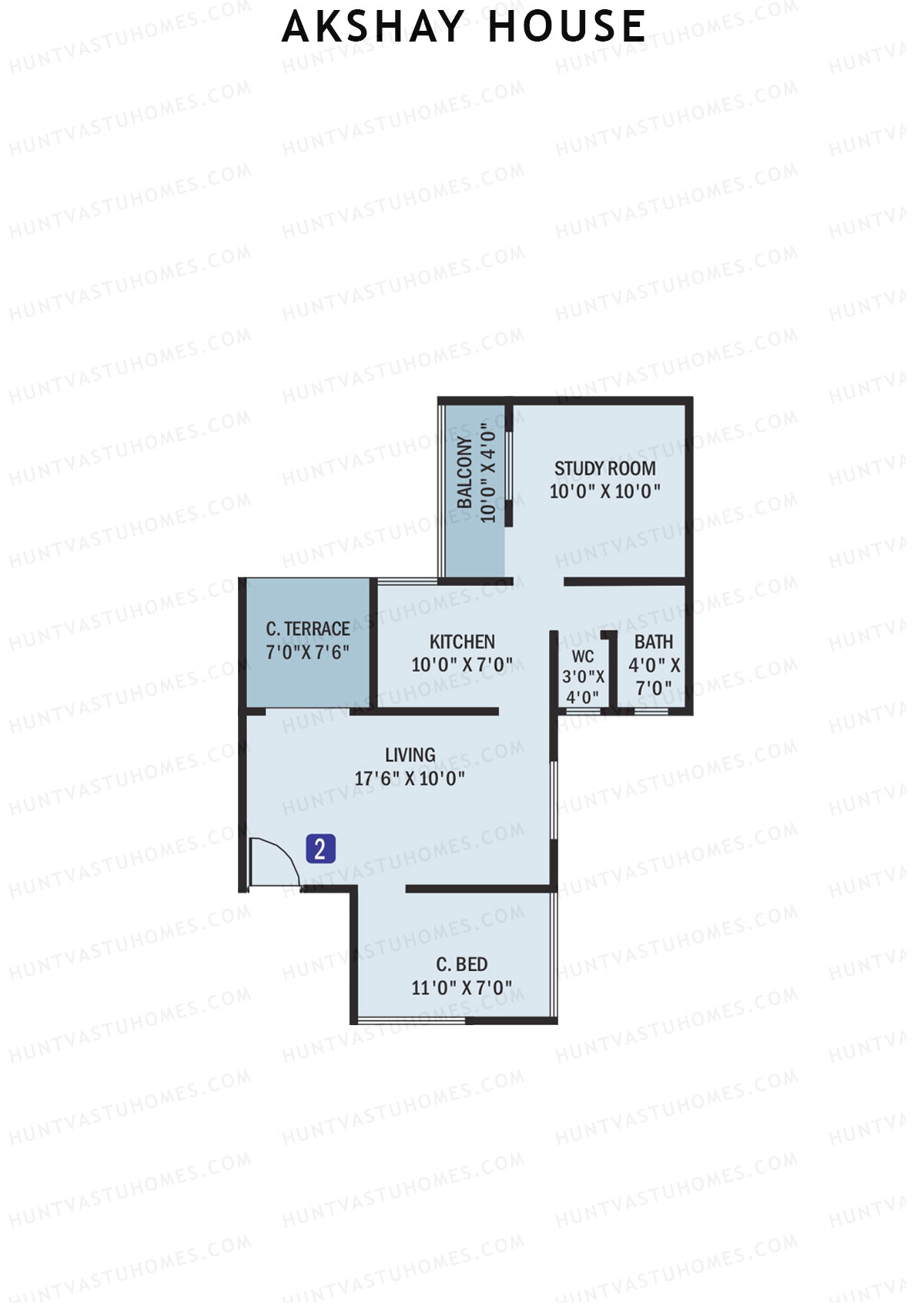 Akshay House Block A Unit 2 Floor Plan