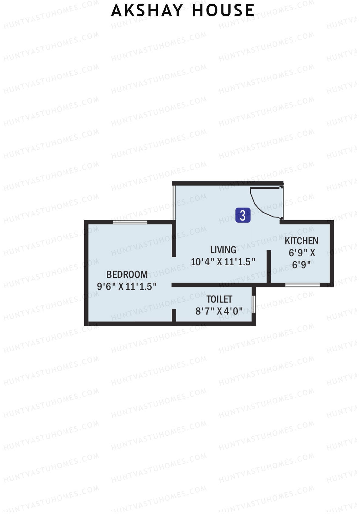 Akshay House Block A Unit 3 Floor Plan