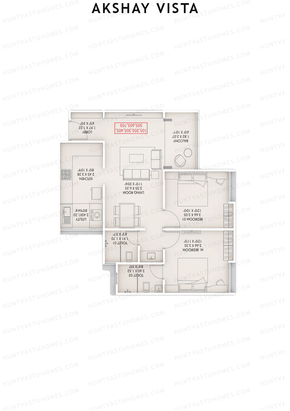 Akshay Vista Wing A Unit 1 Floor Plan