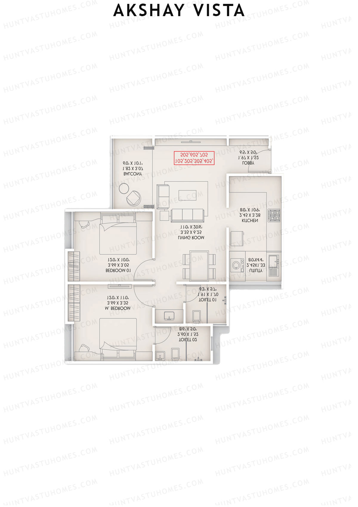 Akshay Vista Wing A Unit 4 Floor Plan