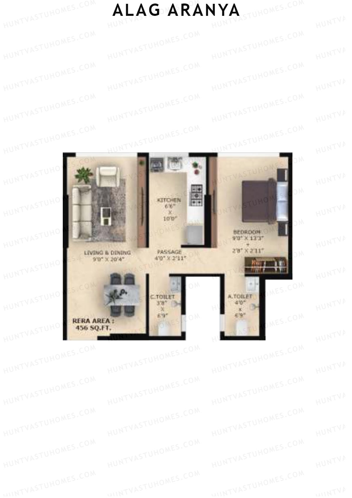 Alag Aranya Block A Unit 7 Floor Plan