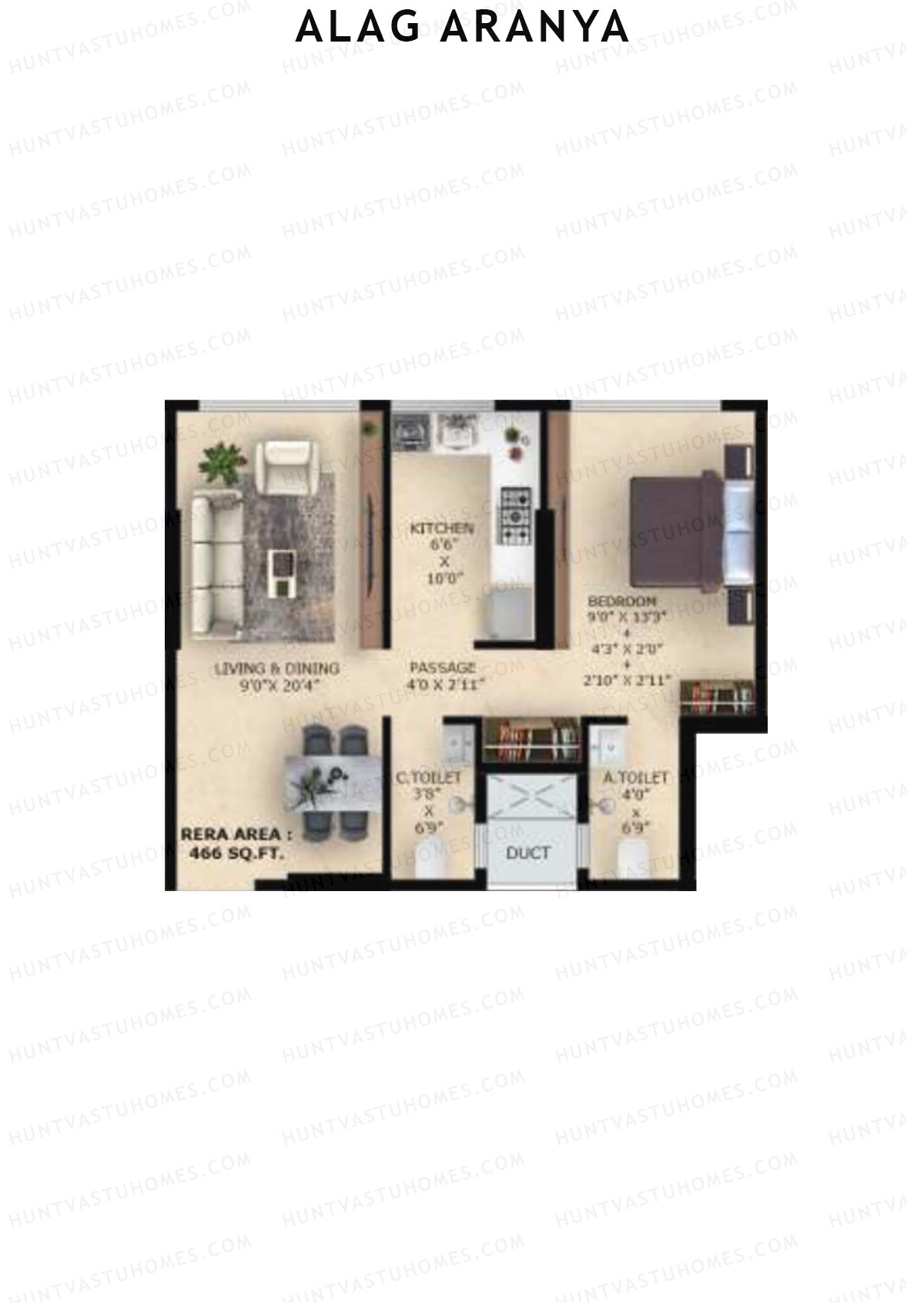 Alag Aranya Block A Unit 7 Floor Plan