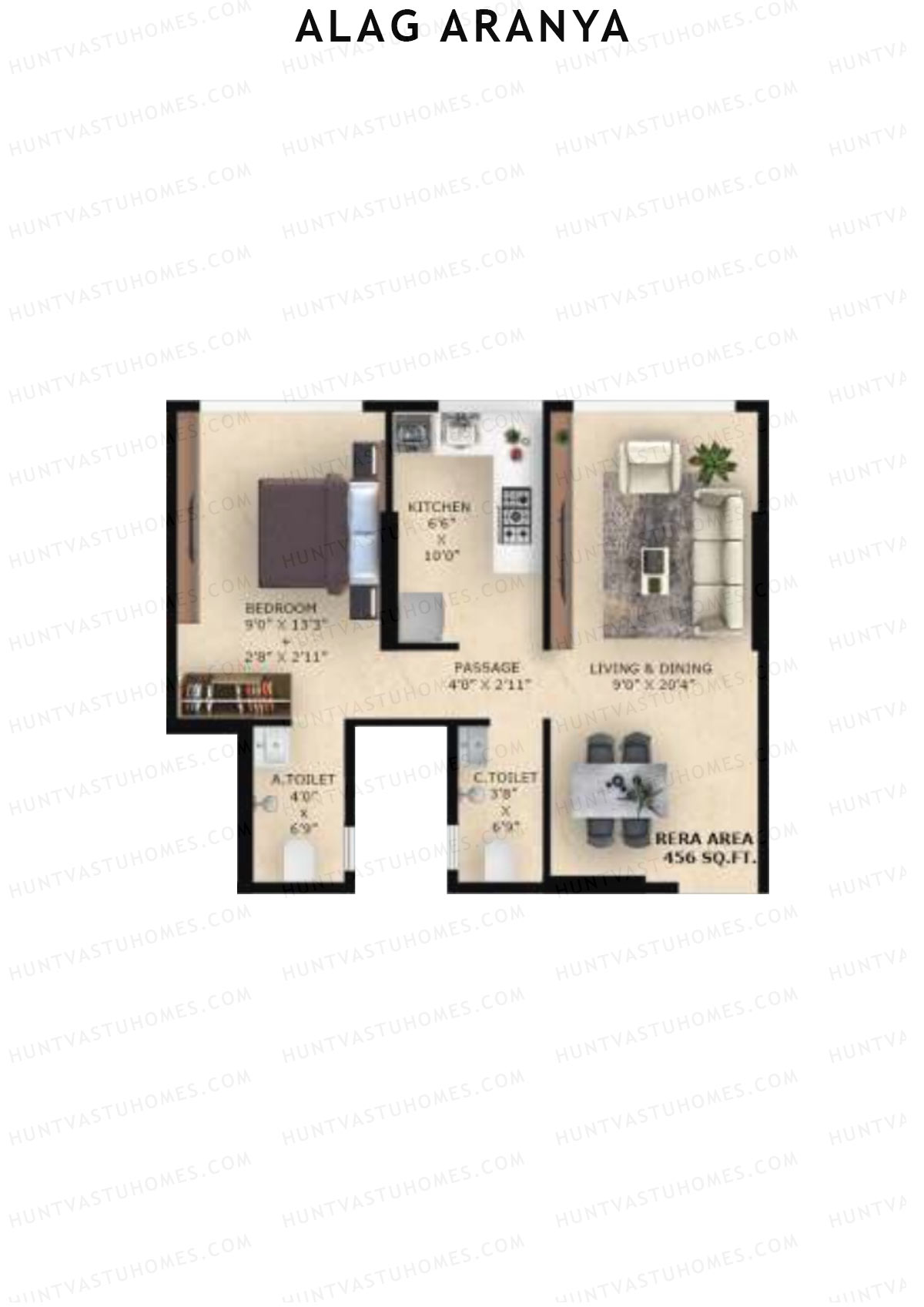 Alag Aranya Block A Unit 8 Floor Plan