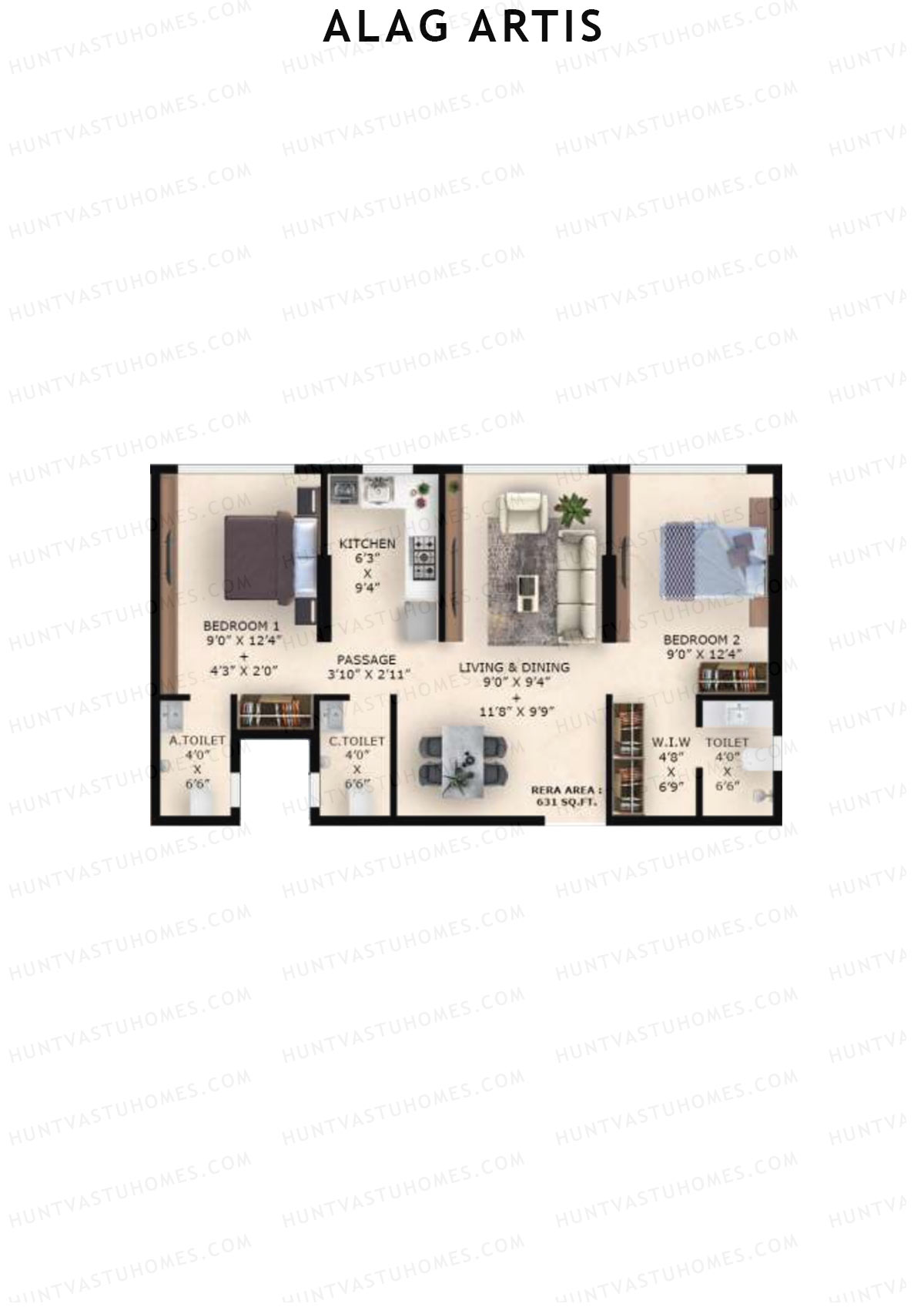 Alag Artis Block A Unit 7 Floor Plan