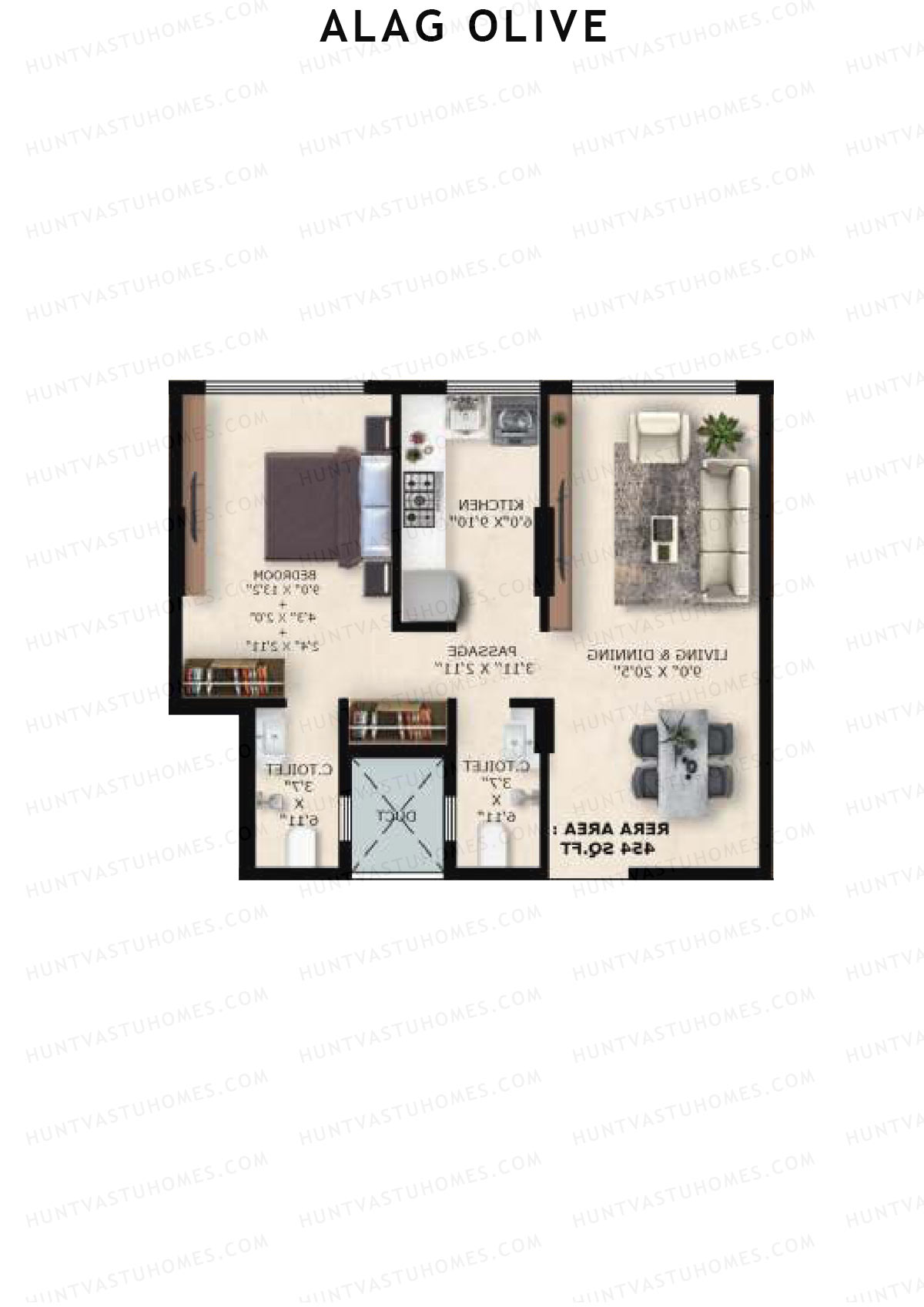 Alag Olive Tower A Unit 7 Floor Plan