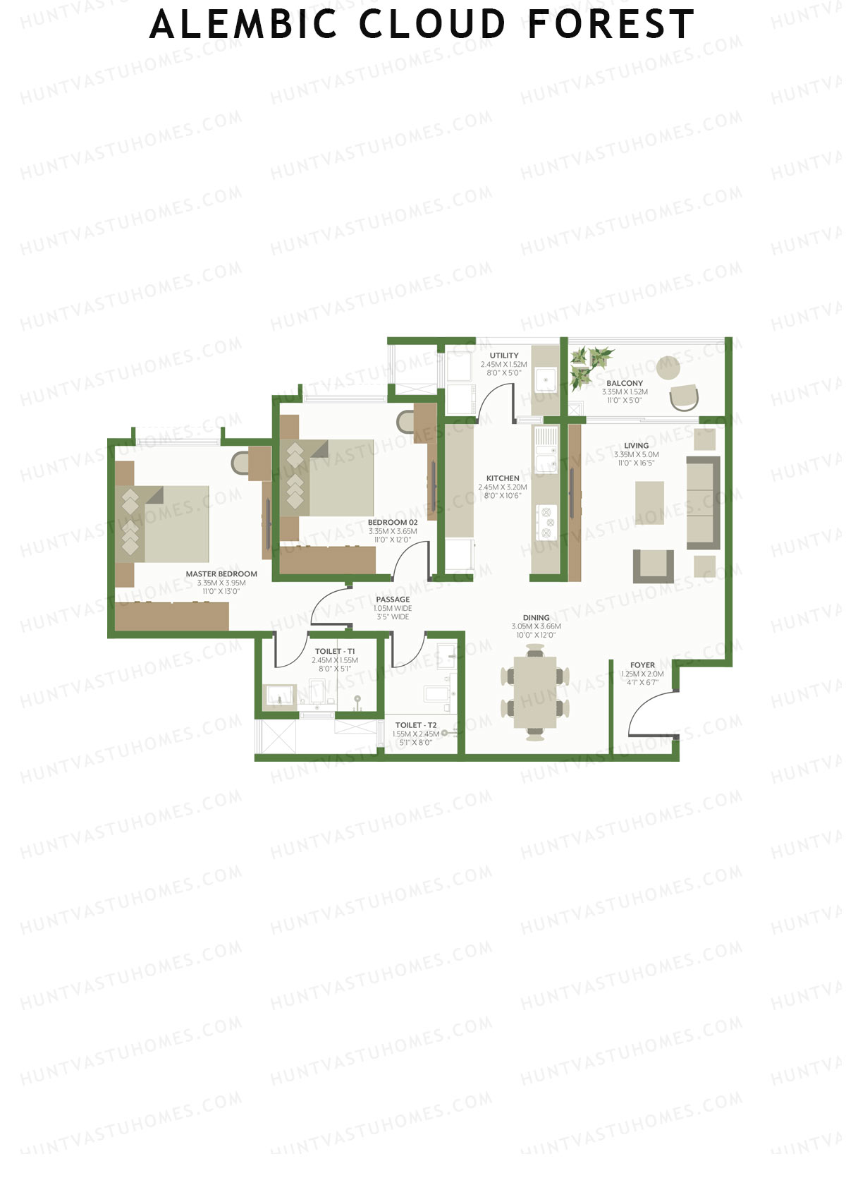 Alembic Cloud Forest Tower A Unit 5 Floor Plan