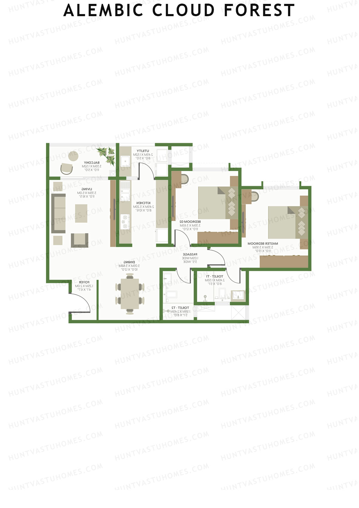 Alembic Cloud Forest Tower B Unit 6 Floor Plan
