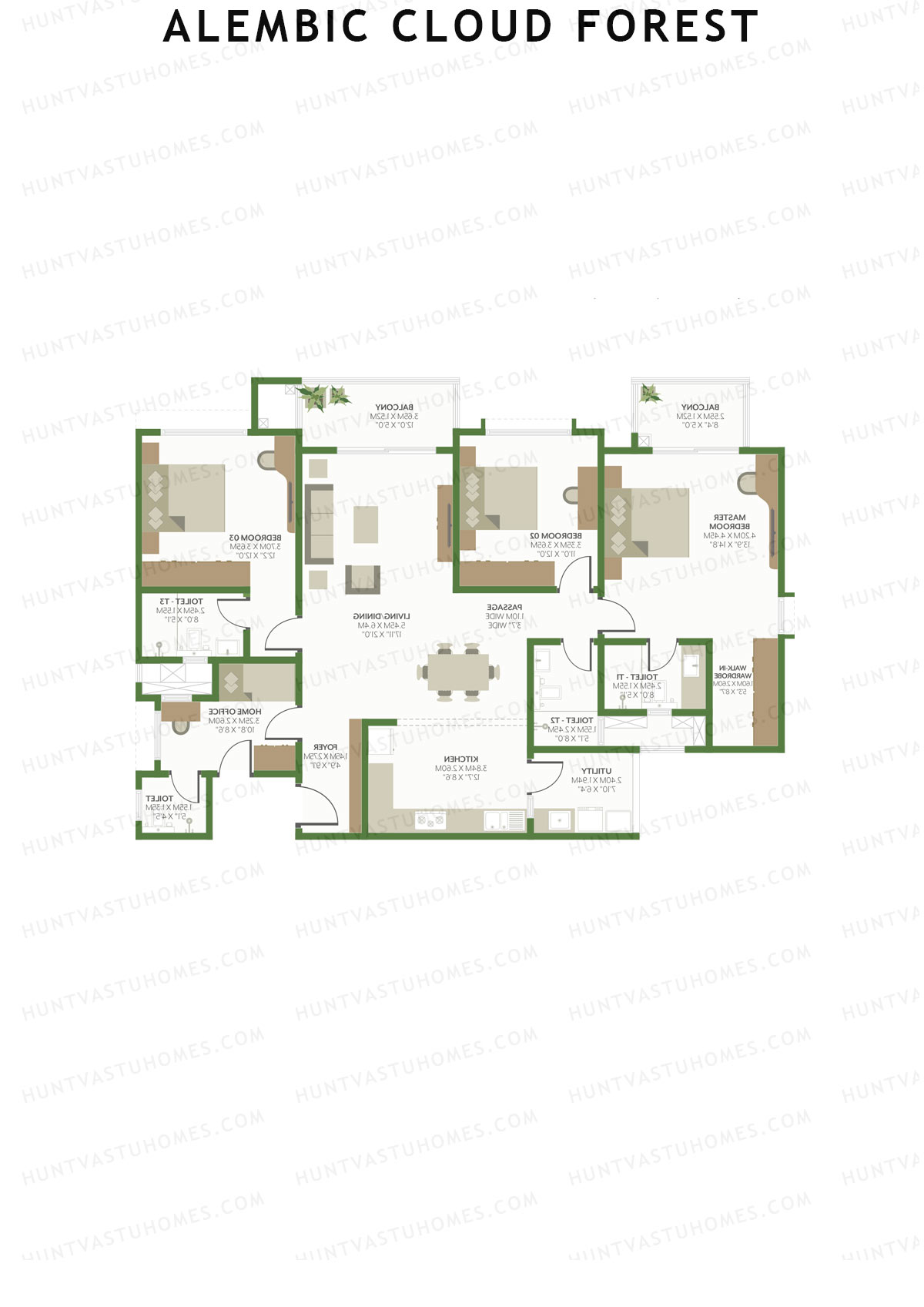 Alembic Cloud Forest Tower B Unit 7 Floor Plan
