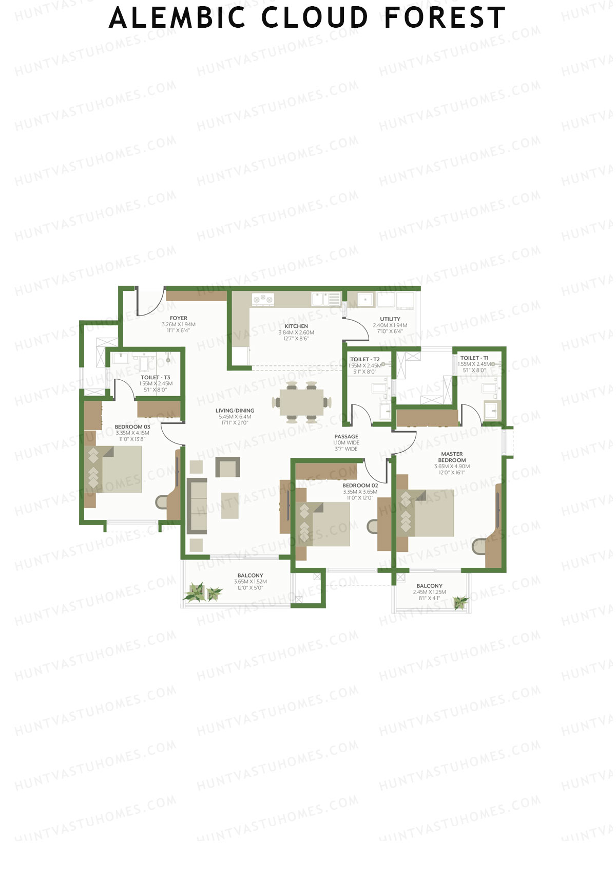 Alembic Cloud Forest Tower C Unit 8 Floor Plan