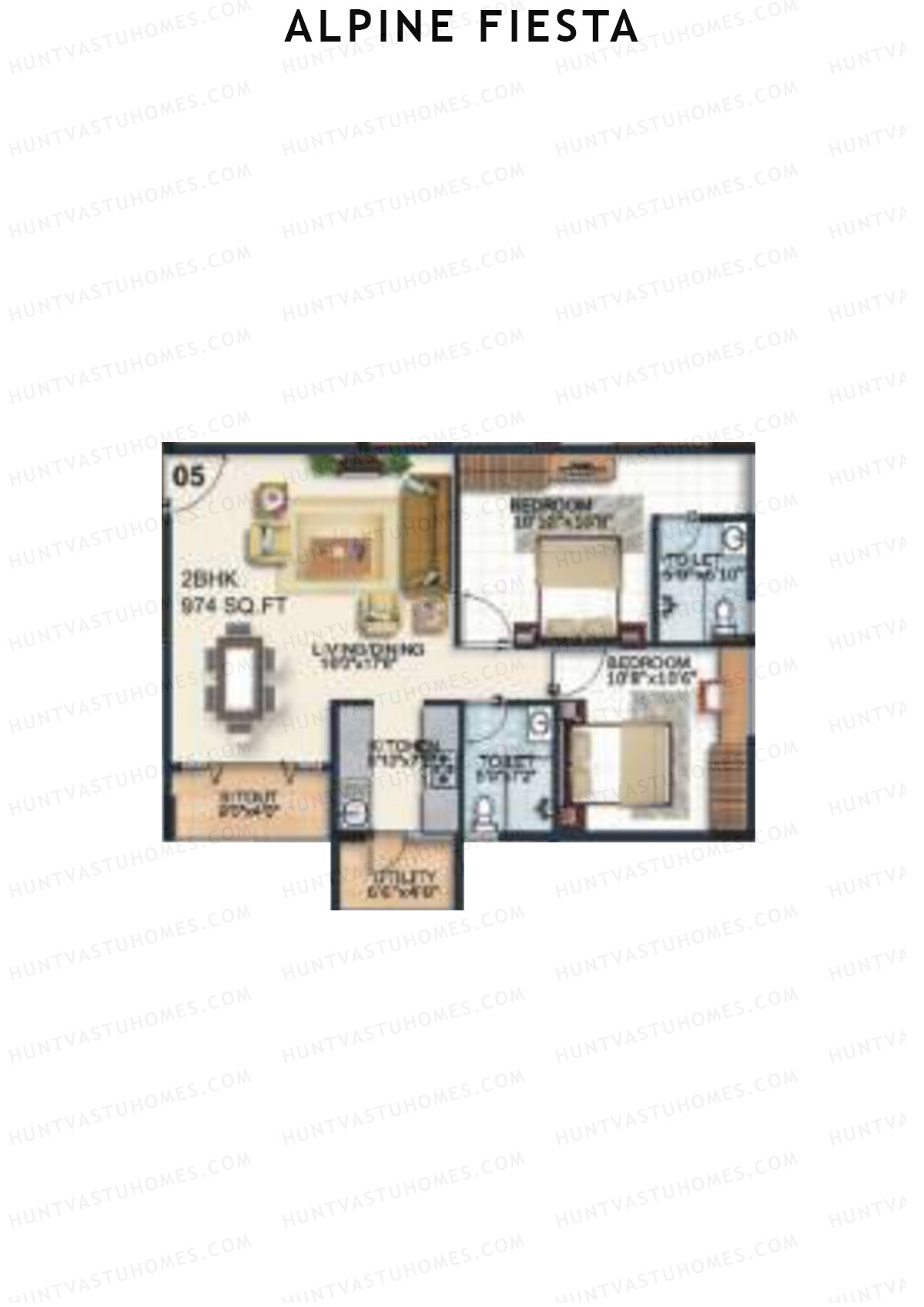 Alpine Fiesta Celebracia Unit 5 Floor Plan