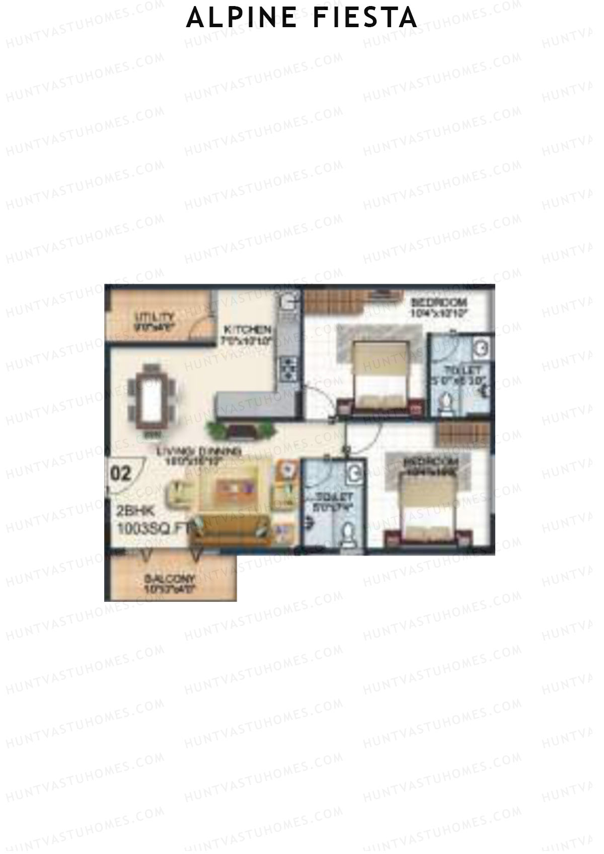 Alpine Fiesta Festa Unit 2 Floor Plan