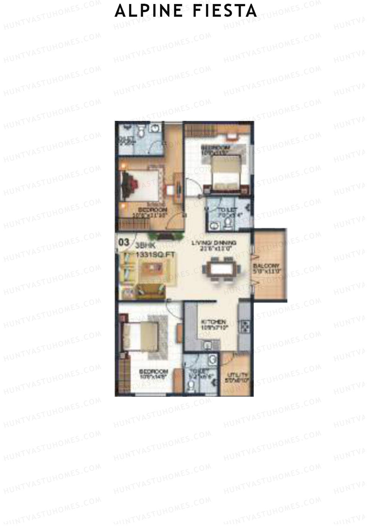 Alpine Fiesta Festa Unit 3 Floor Plan
