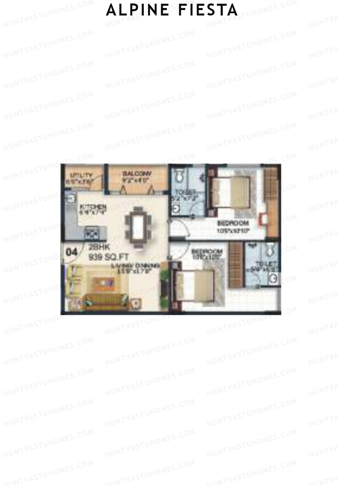 Alpine Fiesta Festa Unit 4 Floor Plan
