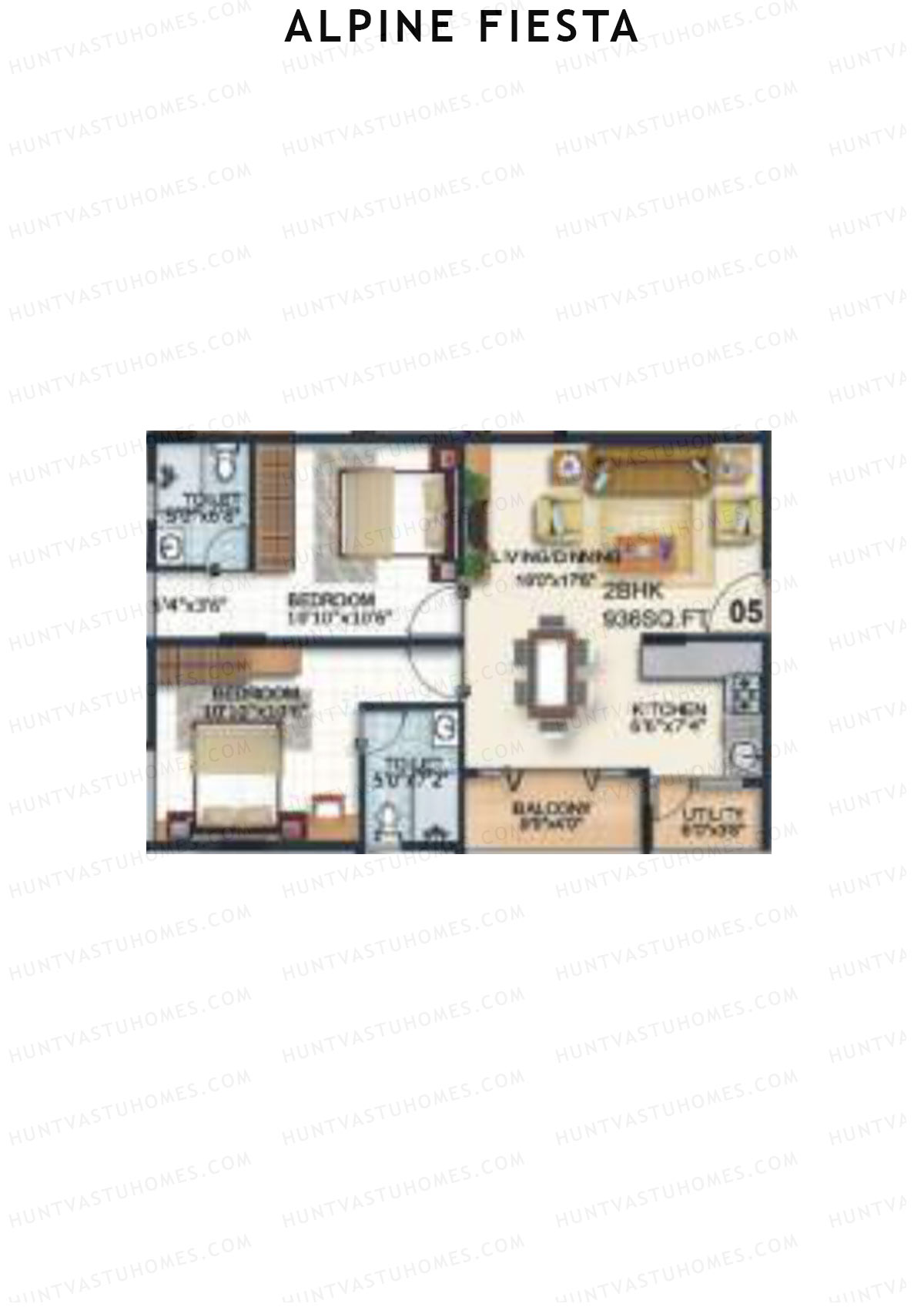 Alpine Fiesta Festa Unit 5 Floor Plan